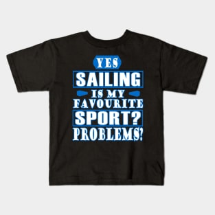 Sailing Girls' Sports Windsail Sailboat Women Kids T-Shirt